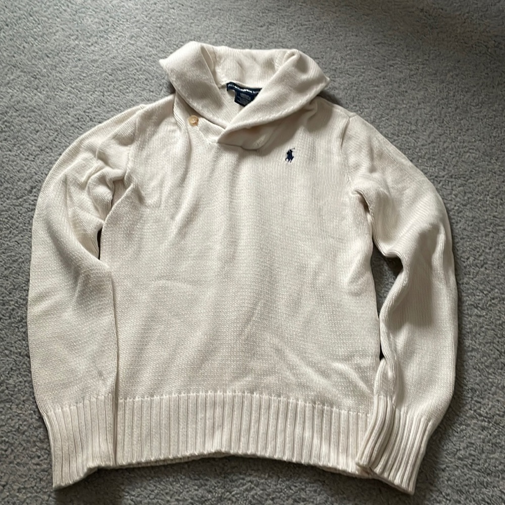 Womens Ralph Lauren Sport White Sweater - M